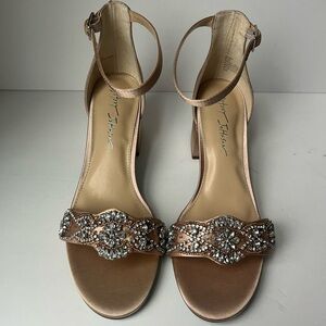 Betsey Johnson Women's‎ Mel Block Heel Evening Sandals Sz 6.5 🟥